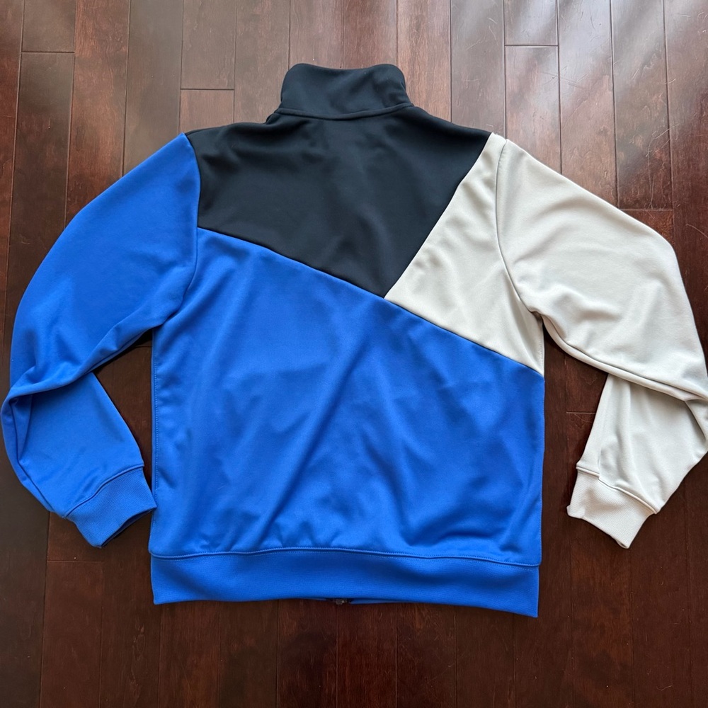 Nike Men’s Vintage Y2K Full Zip Jacket Size L Retro Blue Gray Black Gym Active - Picture 6 of 8